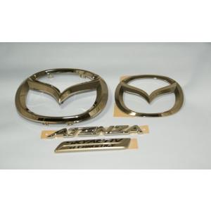 エンブレム ゴールドメッキ MAZDASPEED マツダスピードロゴ