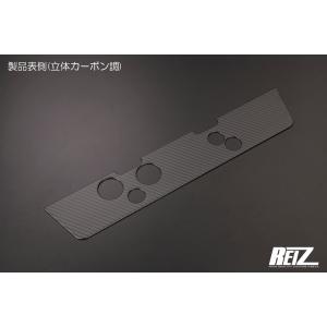 立体カーボン調　リアライセンスプレートベゼル【前期ハイゼットトラック、ハイゼットジャンボS500P　S510P　ダイハツ】REIZ　ライツ