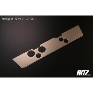 カッパーゴールド　リアライセンスプレートベゼル【前期ハイゼットトラック、ハイゼットジャンボS500P　S510P　ダイハツ】REIZ　ライツ