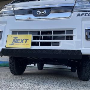 ハイゼット メッキフロントグリル ブラックステッカー付【後期