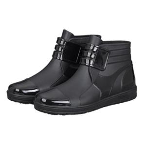 メンズ レイン ショート ブーツ 防水 軽量 ショート シューズ シンプル カジュアル 長靴 ビジネス レインブー