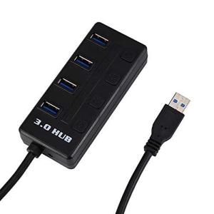 4ポートハブ、超高速USB 3.0ハブオン/オフスイッチ、pc