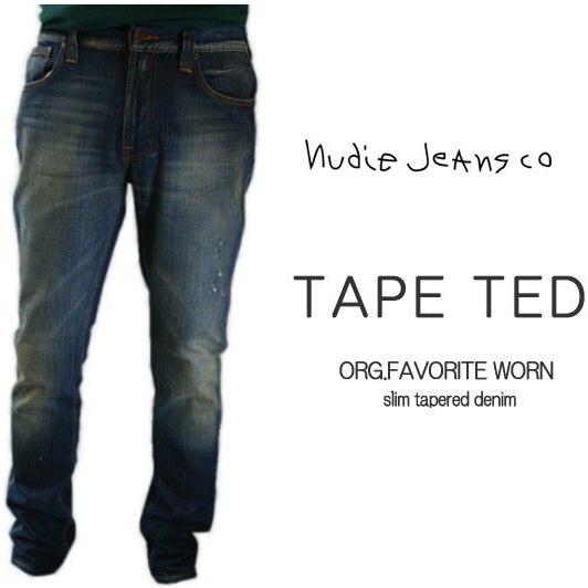ヌーディージーンズ Nudie Jeans TAPE TED ORG.FAVORITE WORN テ...