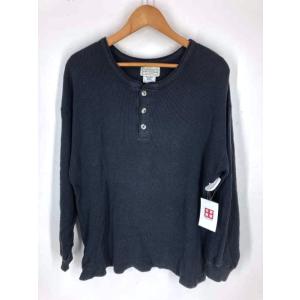 アリゾナジーン ARIZONA JEAN ワッフル ヘンリーネック カットソー メンズ M 中古 古着 211028｜bazzstore