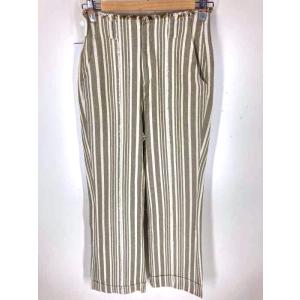 マウジー MOUSSY STRIPE HIGH WAIST パンツ レディース 1 中古 古着 210917｜bazzstore