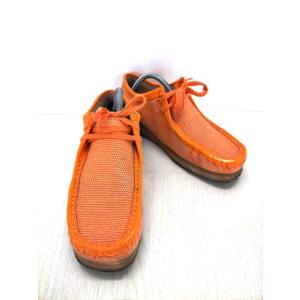 CLARKS ORIGINALS(クラークスオリジナル) WALLABEE ORANGE TEXTI...