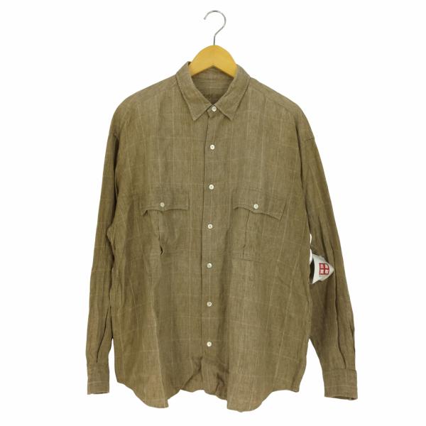 PORTER CLASSIC(ポータークラシック) ROLL UP LINEN CHECK SHIR...