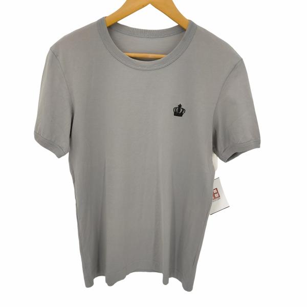DOLCE&amp;GABBANA(ドルチェアンドガッバーナ) クラウンロゴ刺繍 S/S Tシャツ メンズ ...