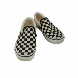 VANS(バンズ) SLIP ON BLACK/WHT/CHK ブロックチェック スリッポン レディ...