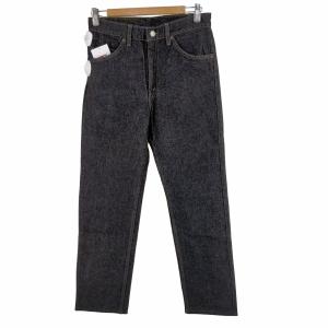 Levis(リーバイス) USA製 ボタン裏522刻印 505 オレンジタブ 先染め ブラックデニム メン 中古 古着 0229｜bazzstore