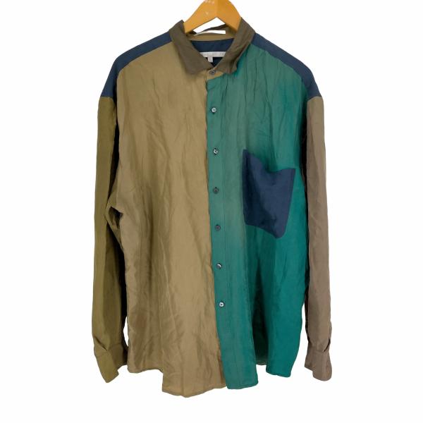 PERRY ELLIS(ペリーエリス) マルチカラー シルクシャツ メンズ JPN：XL  中古 古...