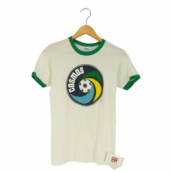 Champion(チャンピオン) 70s USA製 バータグ フロントプリント リンガーTシャツ メ...