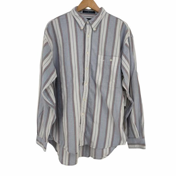 DOCKERS(ドッカーズ) ストライプ BDシャツ メンズ import：L  中古 古着 082...