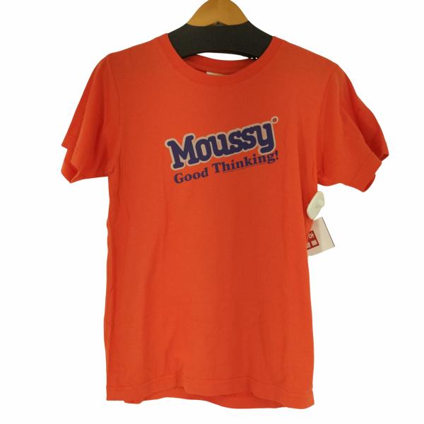 moussy(マウジー) AD TSJ フロントロゴプリントTシャツ レディース FREE  中古 ...