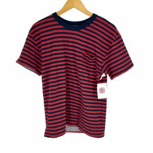 ALLEGE(アレッジ) ボーダー柄ポケットTシャツ メンズ JPN：1  中古 古着 0923｜bazzstore