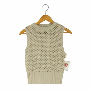 AZUL by moussy(アズールバイマウジー) MESH KNIT VEST メッシュニットベスト  中古 古着 0807