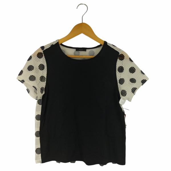 Paul Smith BLACK(ポールスミスブラック) ドット柄メッシュ切替 S/S Tシャツ レ...