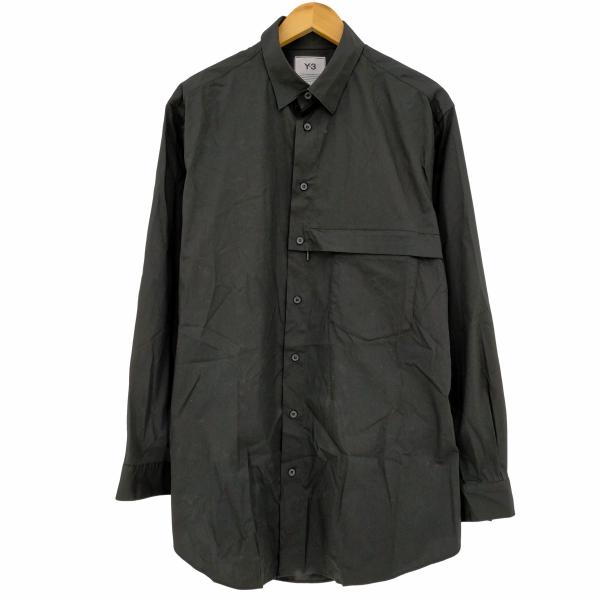 Y-3(ワイスリー) Solid Color Casual Long Sleeves Shirt メ...