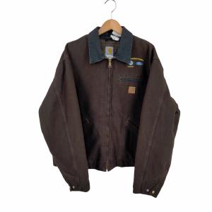 Carhartt(カーハート) 企業刺繍 裏地チェックブランケット デトロイトジャケット デッドストック  中古 古着 0223｜bazzstore