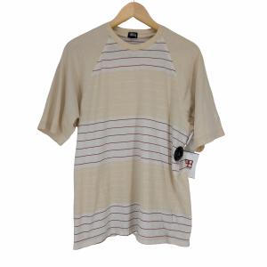 Stussy(ステューシー) 90-00s 紺タグ ラグランスリーブボーダーTシャツ メンズ JPN：M  中古 古着 0830｜bazzstore