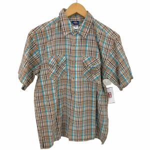 Dickies(ディッキーズ) チェックレギュラーカラーS/Sシャツ メンズ  L 16/18 中古 古着 0805｜bazzstore