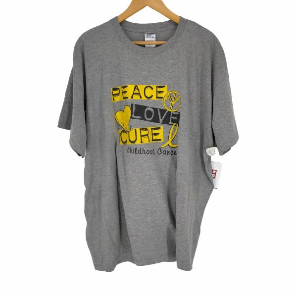 JERZEES(ジャージーズ) PEACE LOVE CURE 両面プリントS/S TEE メンズ ...