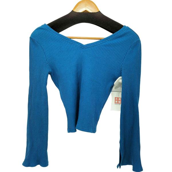 Lily Brown(リリーブラウン) リボンリブトップス ベージュ レディース FREE  中古 ...