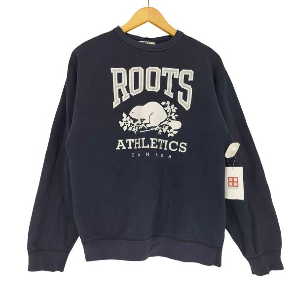 USED古着(ユーズドフルギ) {{ROOTS HEAVY COTTON}}  フロントプリントクル...