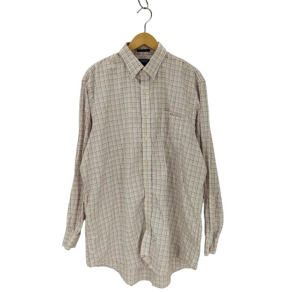 LANDS END(ランズエンド) スーピマコットン ノンアイロン チェック柄シャツ メンズ 表記無...