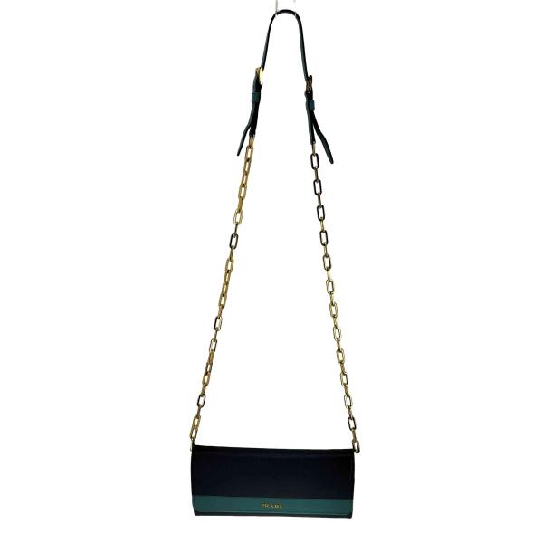 PRADA(プラダ) バイカラーチェーンウォレット レディース 表記無  中古 古着 0537