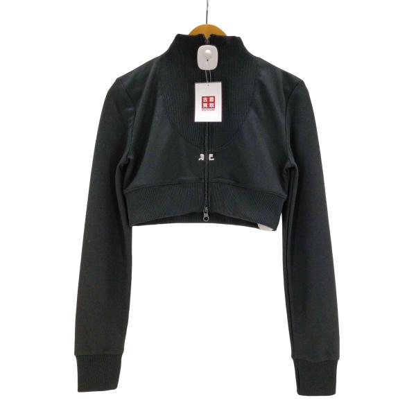 courreges(クレージュ) MAXI RIB CROPPED SWEATSHIRT レディース...