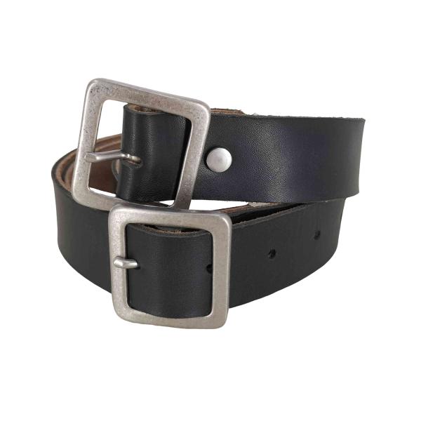 USED古着(ユーズドフルギ) {{biscuithead}} レザー ダブルバックル ベルト メン...