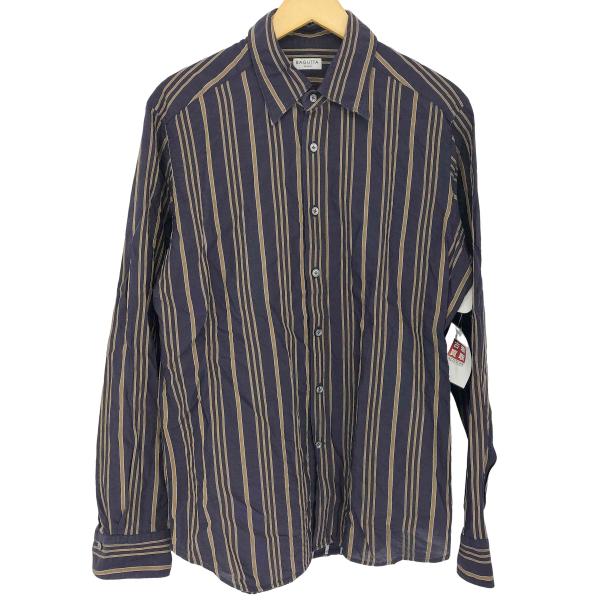 Bagutta(バグッタ) ストライプスリムコットンシャツ メンズ 表記無  中古 古着 1107