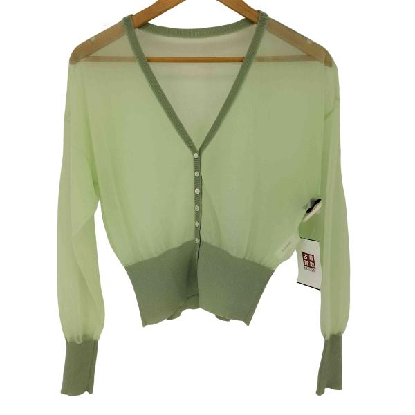 AMERI(アメリ) 2WAY SHEER COMPACT KNIT CARDIGAN レディース ...