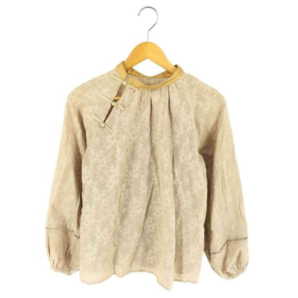 Lily Brown(リリーブラウン) ジャガードチャイナトップス レディース ONE SIZE  ...