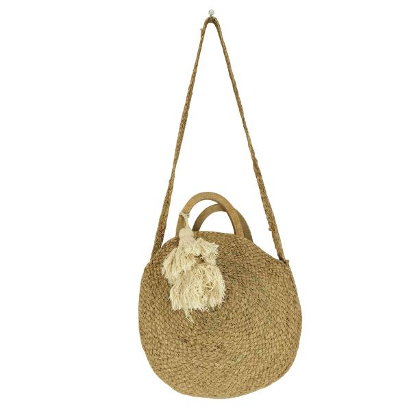 ZARA(ザラ) ラウンド型ラフィアバスケットバッグ  レディース 表記無  中古 古着 1225