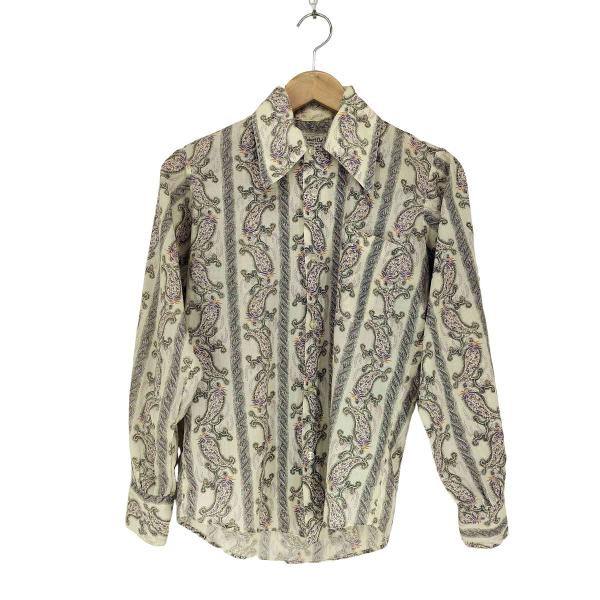USED古着(ユーズドフルギ) {{ronbertdale}}70s ペイズリー柄 L/S シャツ ...