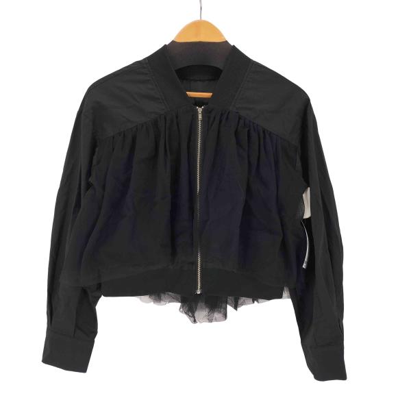 Eimee Law(エイミーロウ) チュールレイヤードショートブルゾン レディース  38 中古 古...