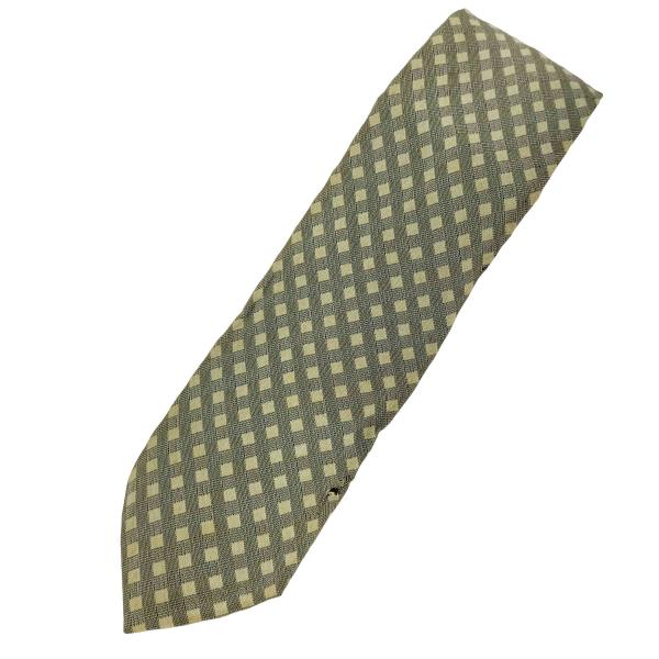 im ISSEY MIYAKE(アイムイッセイミヤケ) 80-90s ダイヤ柄 シルクネクタイ グレ...