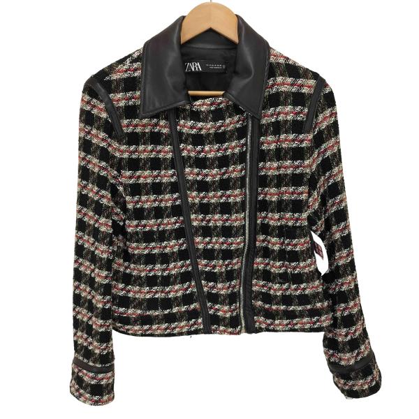 ZARA(ザラ) ツイード ダブルライダースジャケット タイトスカート レディース JPN：M  中...