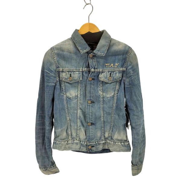 TMT(ティーエムティー) ロゴ刺繍 デニムトラッカージャケット Y2K グランジ メンズ JPN：...