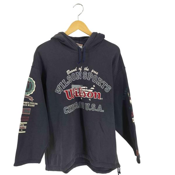 Wilson(ウィルソン) 90S 日本製 ロゴ刺繍プリントパーカー メンズ JPN：M  中古 古...
