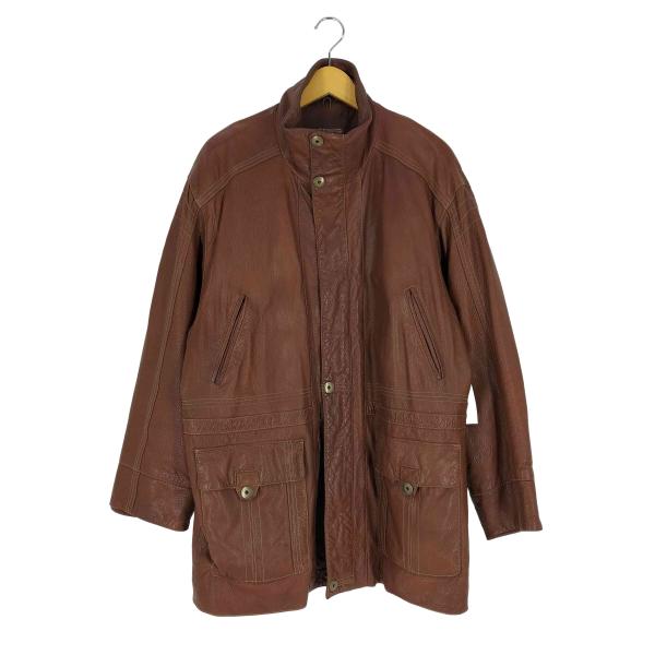 USED古着(ユーズドフルギ) {{VITESSE}}Lamb leather ハイネック レザーハ...