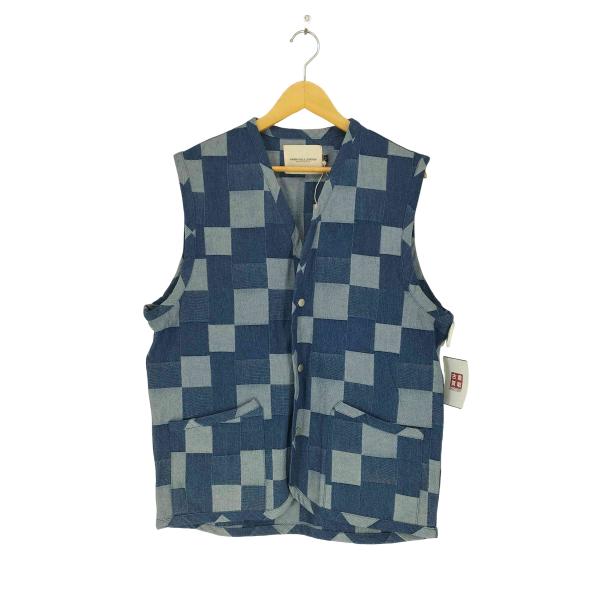 USED古着(ユーズドフルギ) {{RABBITHOLE LONDON}} パッチワークデニムベスト...