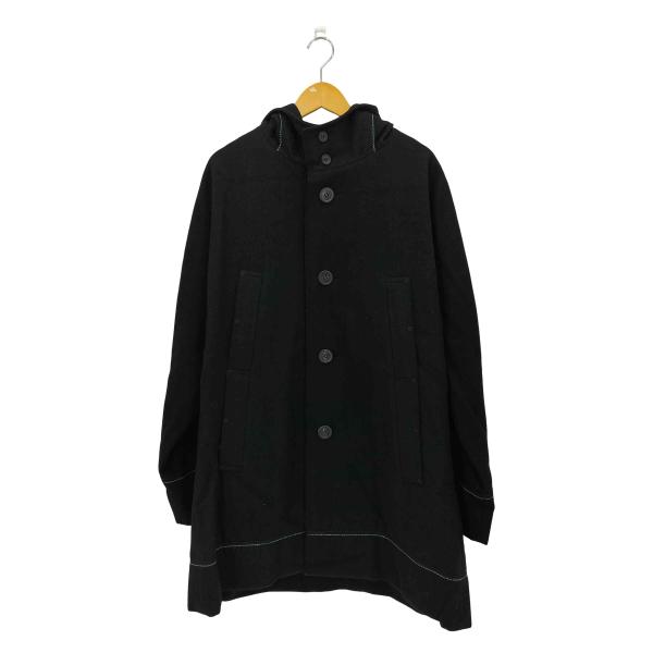 ISSEY MIYAKE(イッセイミヤケ) 07AW 黒タグ 裏地ストライプ ドルマンスリーブ ウー...