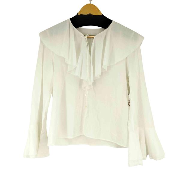 tomorrowland macphee(トゥモローランドマカフィー) コットンボイル フリルカラー...