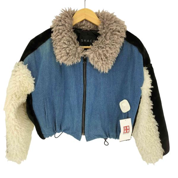 USED古着(ユーズドフルギ) 切替ボアショートデニムブルゾン レディース JPN：S  中古 古着...