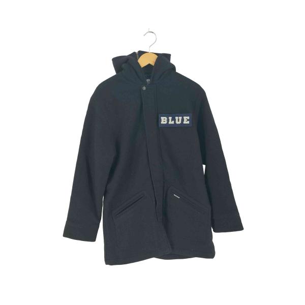 BLUE BLUE(ブルーブルー) ワッペン付き シュリンクウール カデットコート メンズ JPN：...
