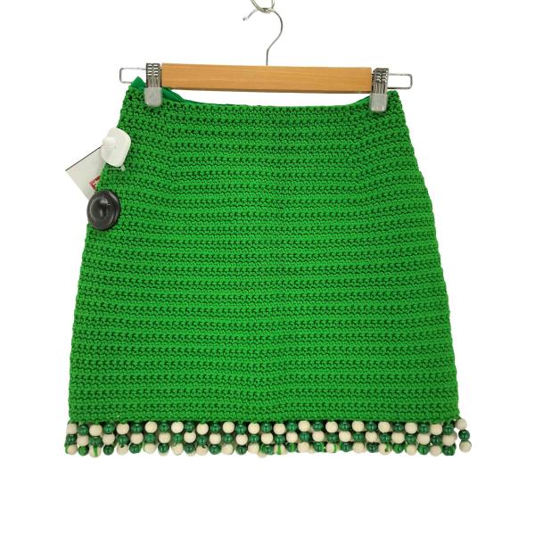 AKANE UTSUNOMIYA(アカネウツノミヤ) KNITWEAR ウッドビーズスカート レディ...