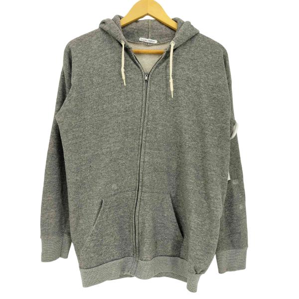 USED古着(ユーズドフルギ) 80-90s アルミYKK 霜降り ジップアップパーカー メンズ 表...